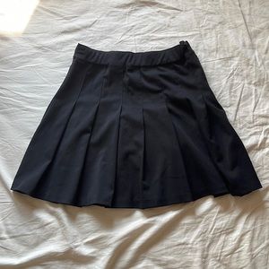 H&M Pleated Black Skirt Adjusted to Size 6-8